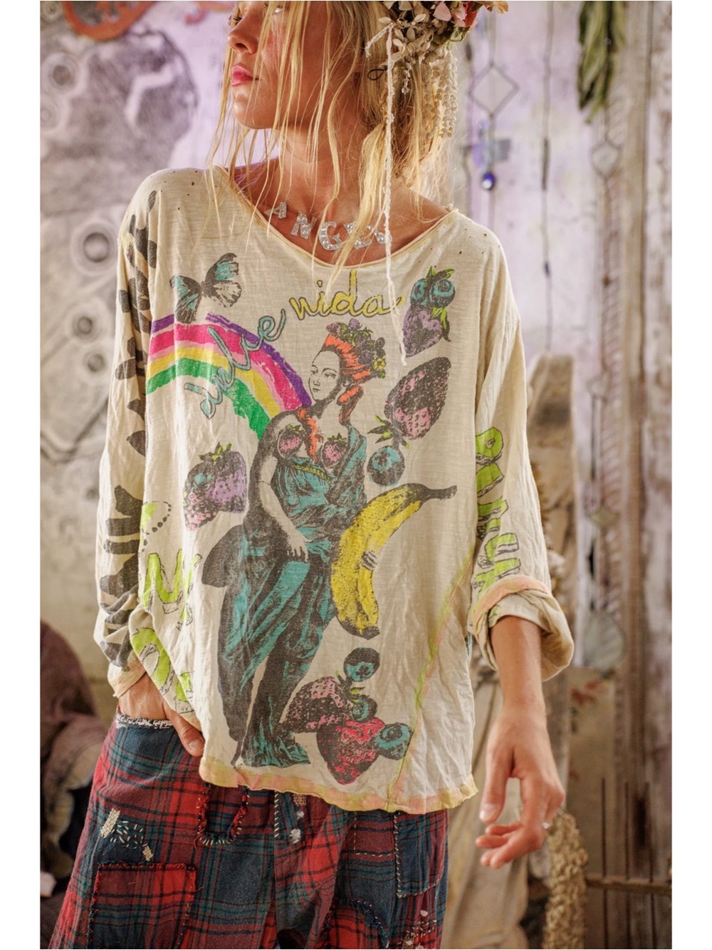 Magnolia Pearl Slow Down Viggo Tee NWT OS - Picture 3 of 6